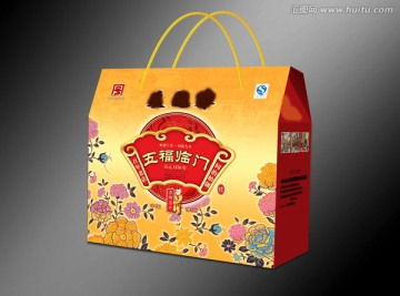 五福牡丹設計模板下載 設計素材素材下的其它設計模板