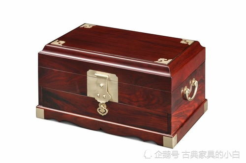 大紅酸枝嵌銅官皮箱