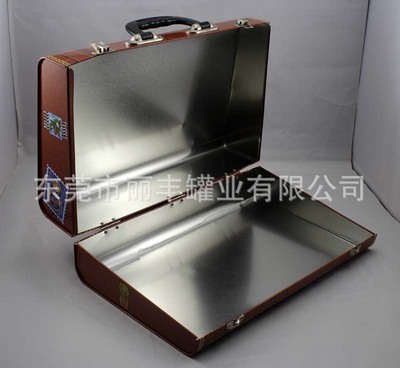 【手提盒 皮箱鐵盒 玩具盒 大號手挽盒 馬口鐵禮品盒】價格,廠家,圖片,金屬盒,東莞市麗豐罐業-